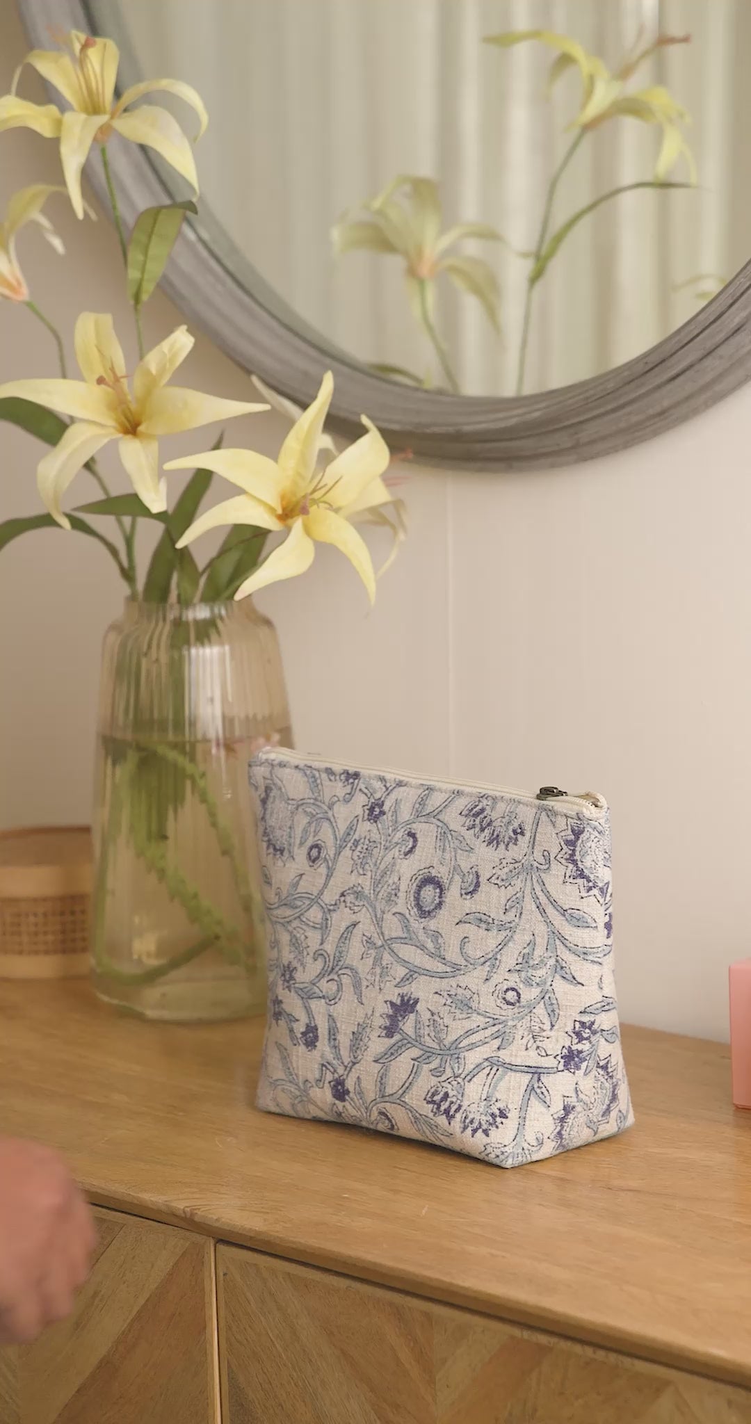 Botanical Breeze costmetic & toiletry pouch